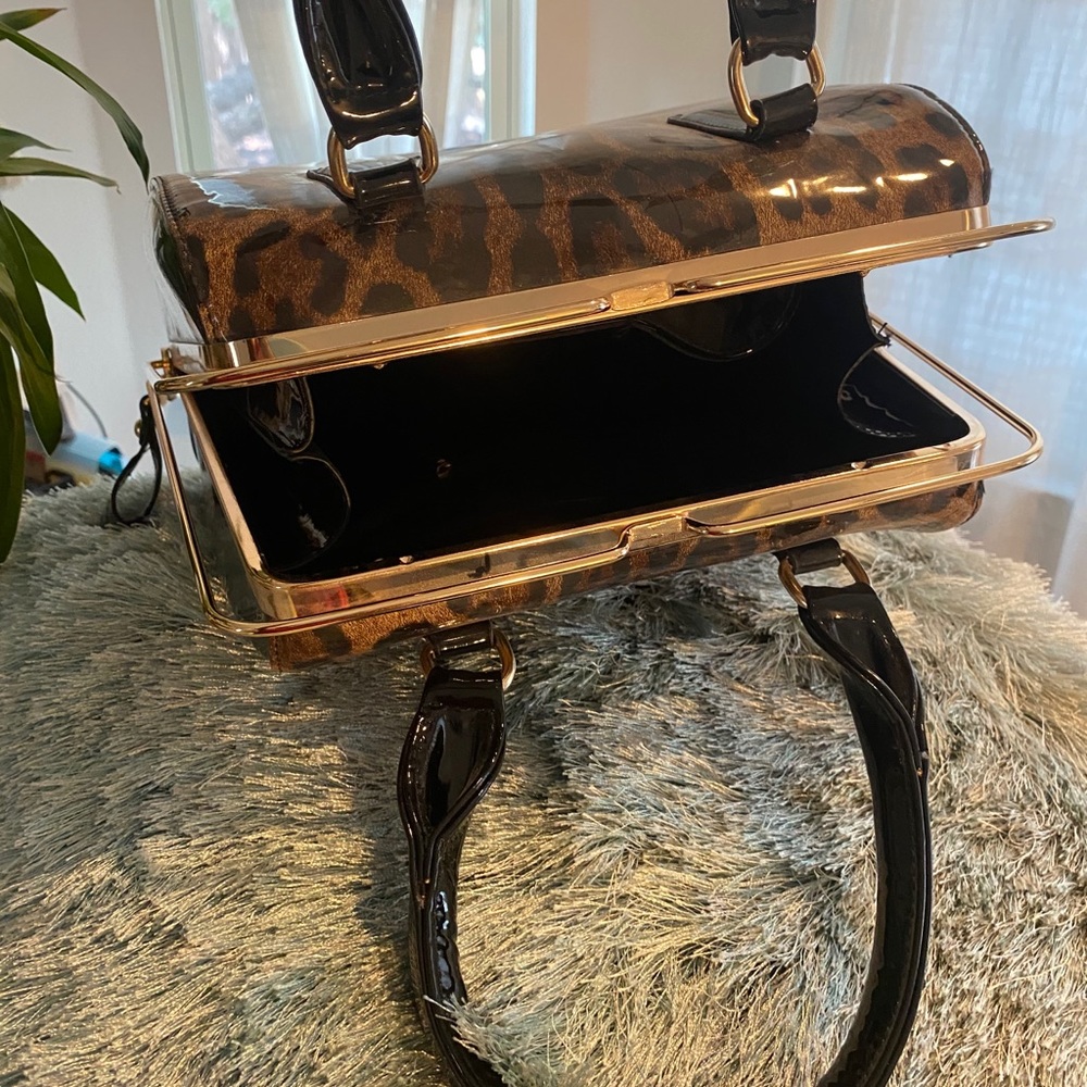 Leopard print handbag